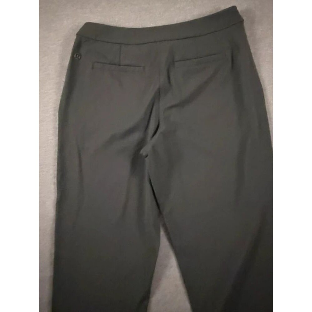 Lululemon Black Stretch Drawstring Pants Size M 7/8 Ankle Travel Work - Picture 11 of 12